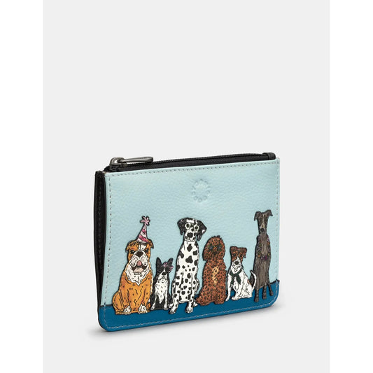Yoshi Party Dogs Zip Top Leather Purse