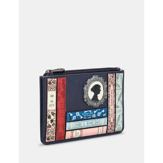 Yoshi Jane Austin Zip Top Purse NAVY Y1321 LBR JA 6