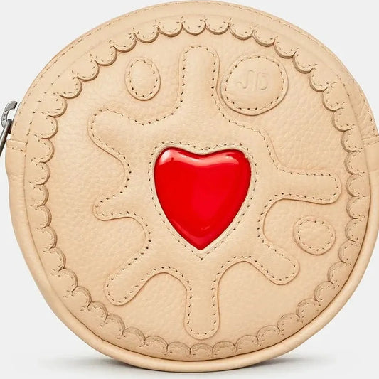 Yoshi Jammie Dodger Leather Purse CREAM Y1323JMD