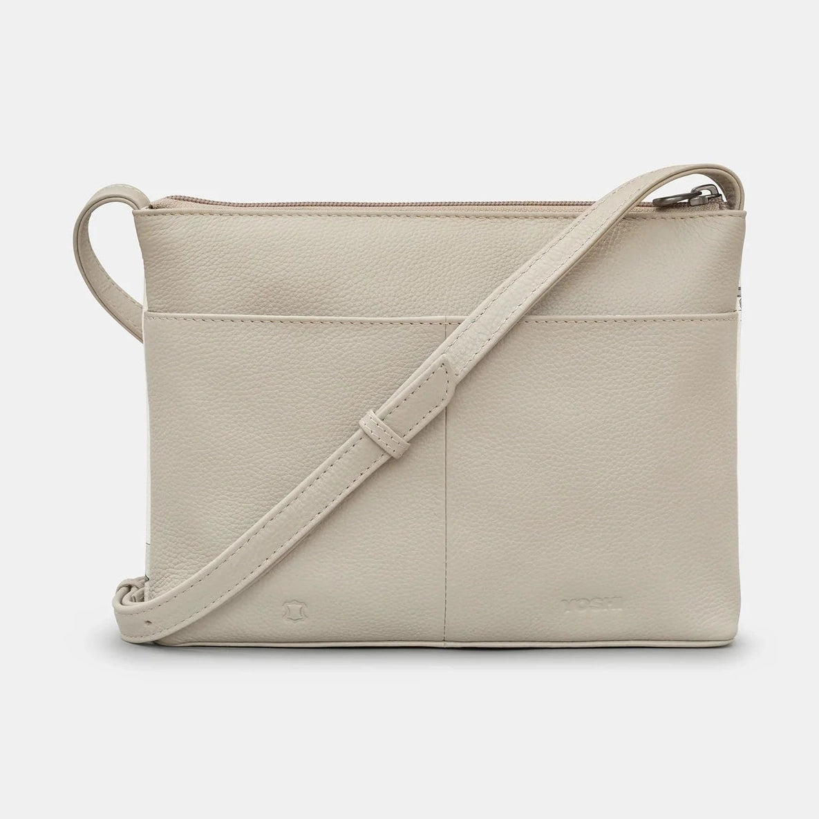 Yoshi Jane Austen GREY Soft Leather Crossbody Bag YB214 LBR JA 46