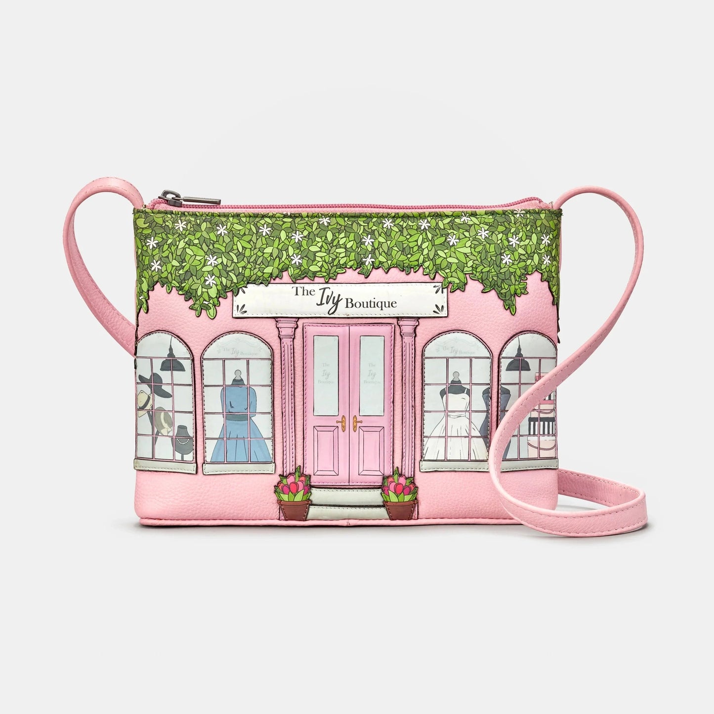 Yoshi Ivy Boutique Leather Cross Body Bag PINK YB214 IVY 20