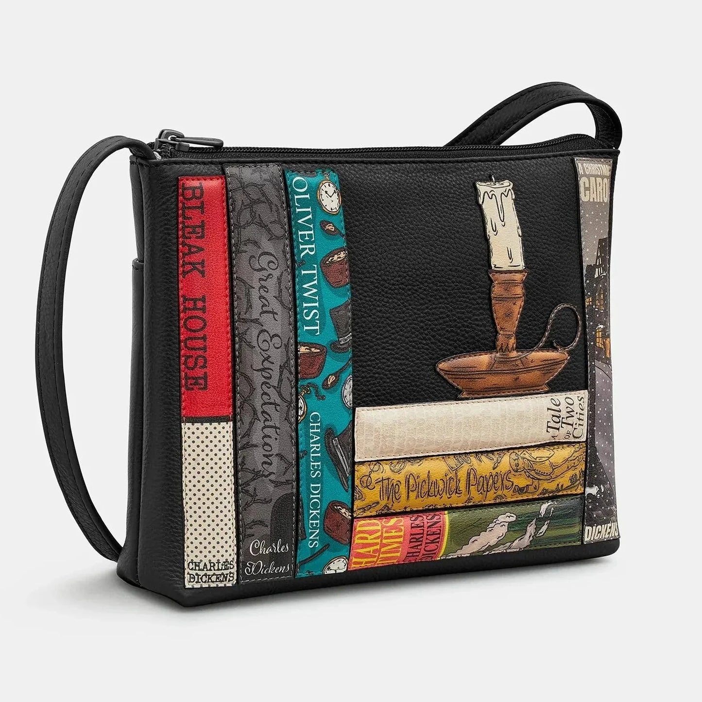 Yoshi Dickens Bookworm Leather Cross Body Bag