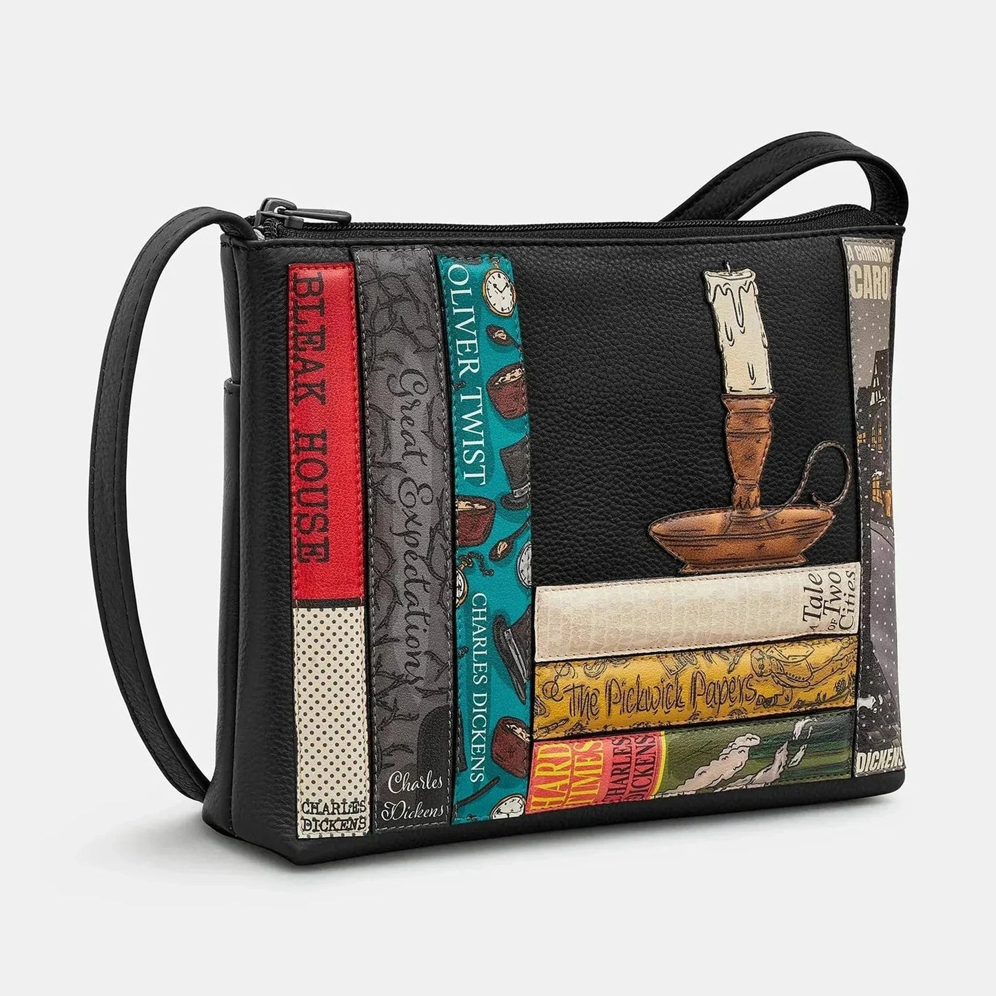 Yoshi Dickens Bookworm Leather Cross Body Bag