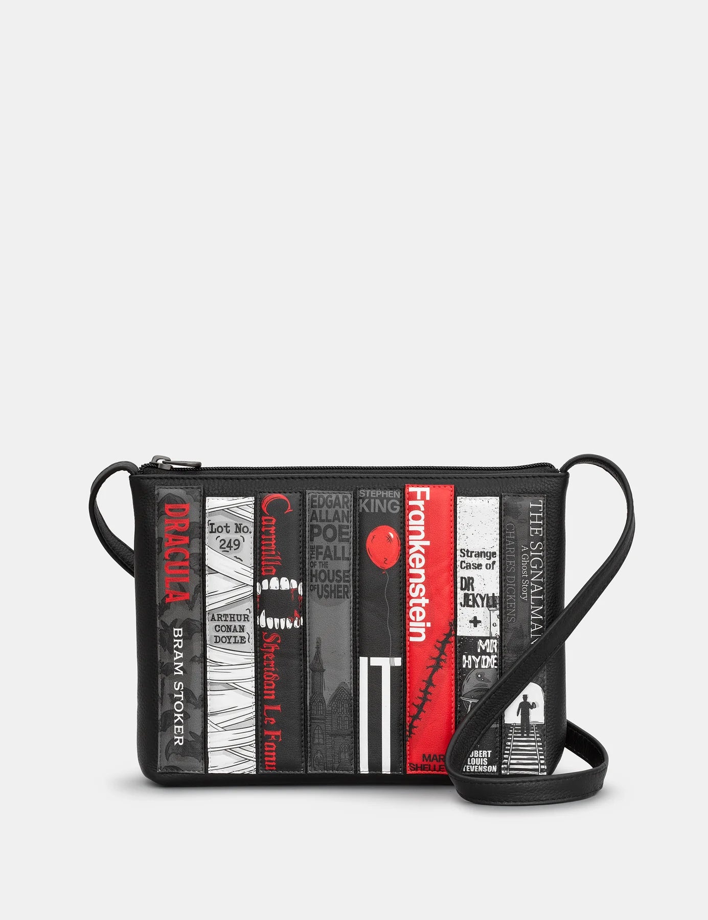 Yoshi Horror Bookworm Crossbody Bag BLACK YB214 LBR HR 1