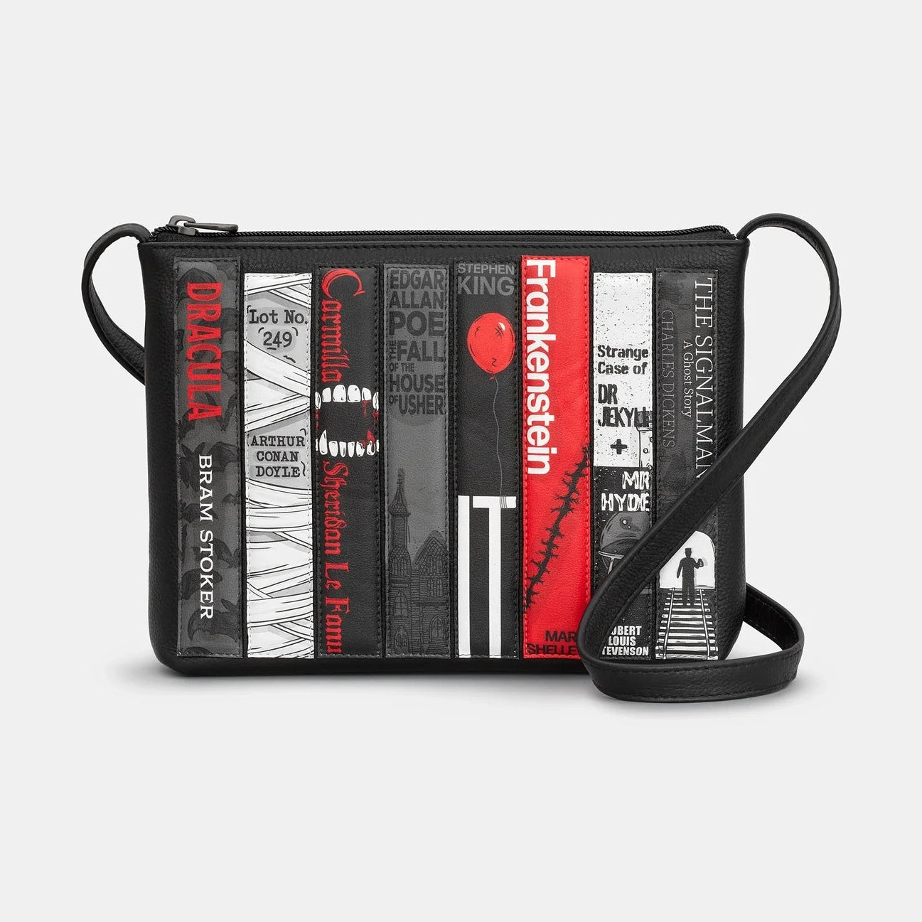 Yoshi Horror Bookworm Crossbody Bag BLACK YB214 LBR HR 1