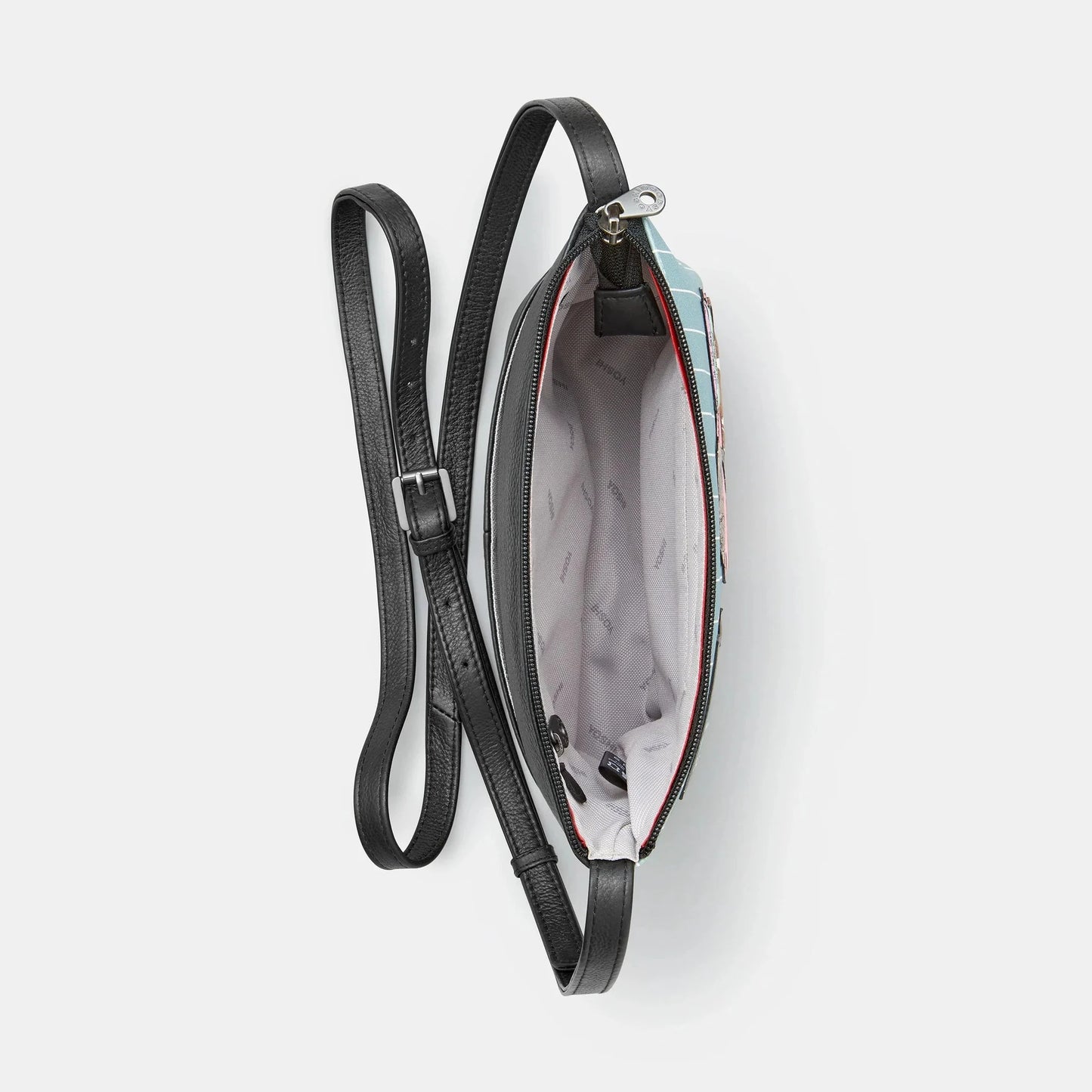 Yoshi Piano Cats Black Soft Leather Cross Body Bag BLACK YB214 PIANO 1