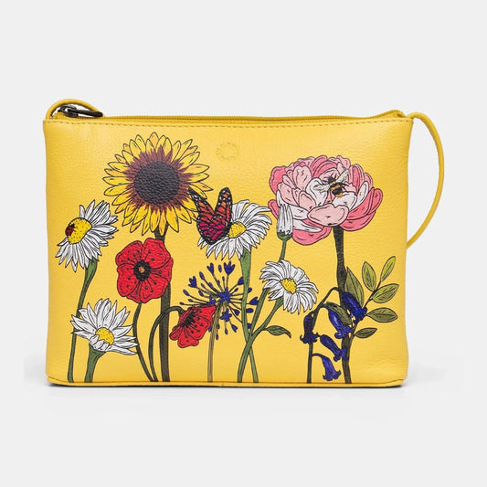 Yoshi Wildflower Cross Body Handbag Buttercup Yellow