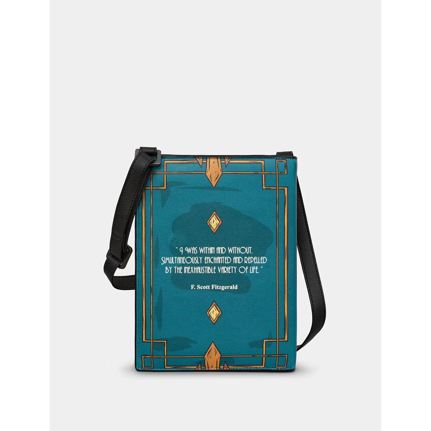 Yoshi The Great Gatsby Vegan Leather Cross Body Book Bag