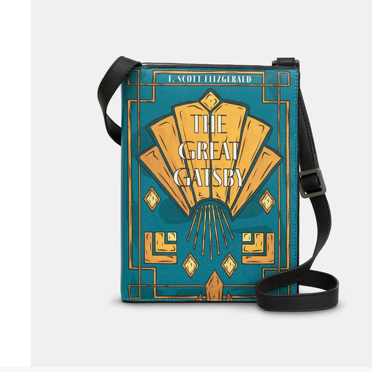 Yoshi The Great Gatsby Vegan Leather Cross Body Book Bag