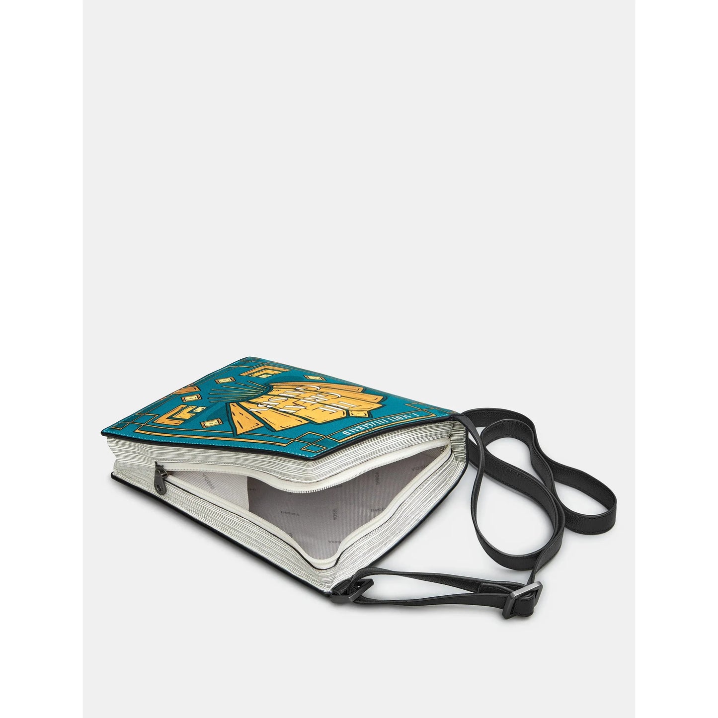 Yoshi The Great Gatsby Vegan Leather Cross Body Book Bag