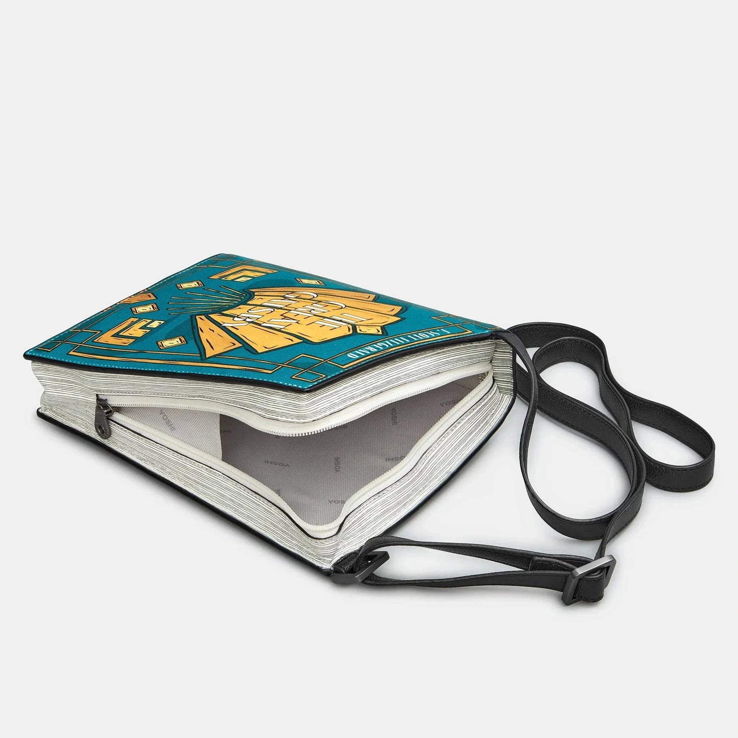 Yoshi The Great Gatsby Vegan Leather Cross Body Book Bag