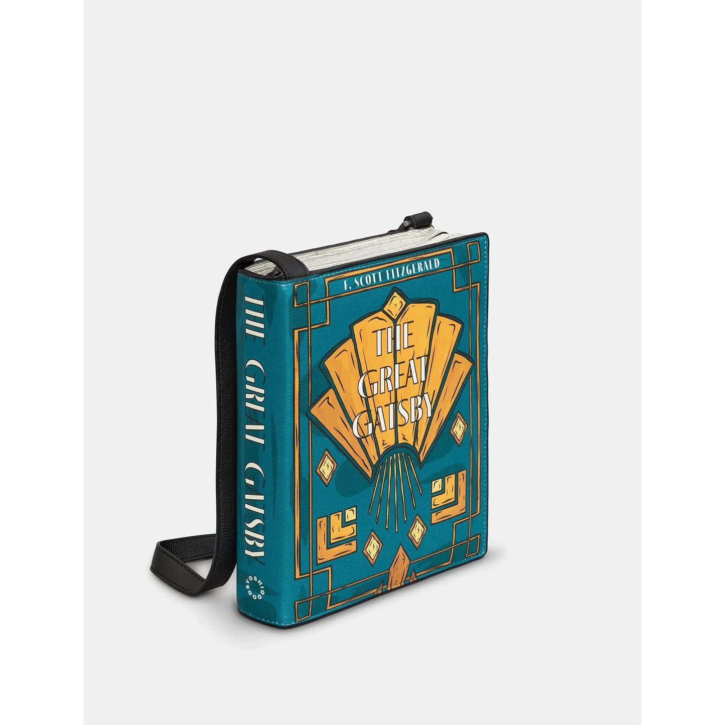 Yoshi The Great Gatsby Vegan Leather Cross Body Book Bag