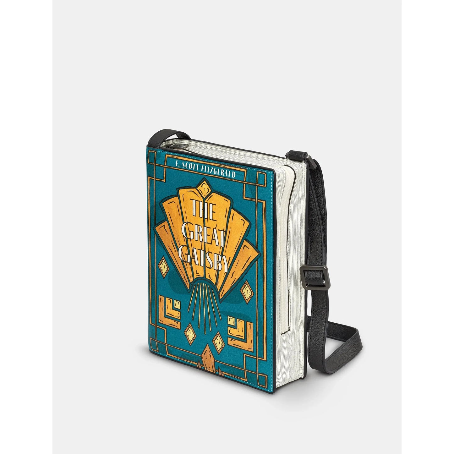 Yoshi The Great Gatsby Vegan Leather Cross Body Book Bag