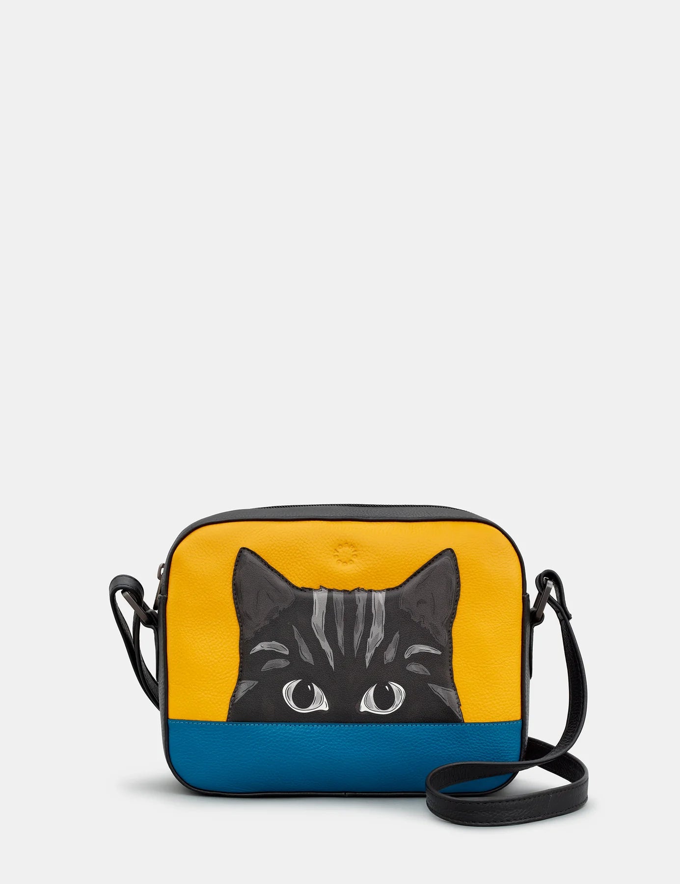 Yoshi Cat Colour Block BLACK Cross Body Camera Bag