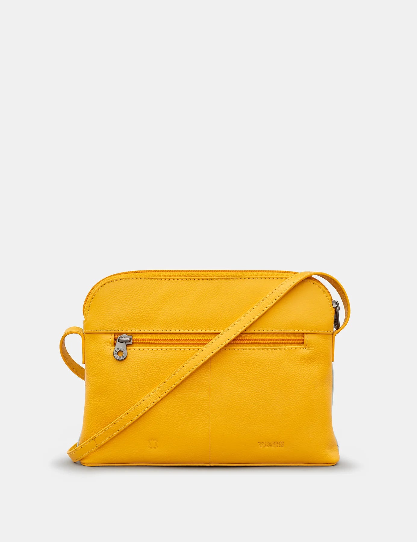 Yoshi Soft Leather Bee Hive Crossbody YELLOW Bag