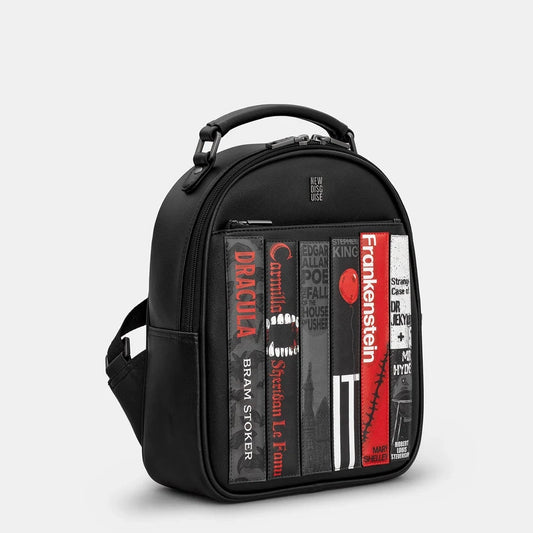 New Disguise Horror Book Club Backpack BLACK YB258 LBR HR