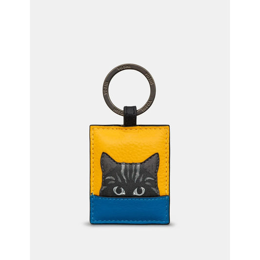 Yoshi Cat Block Keyring BLACK YKR CATCB1