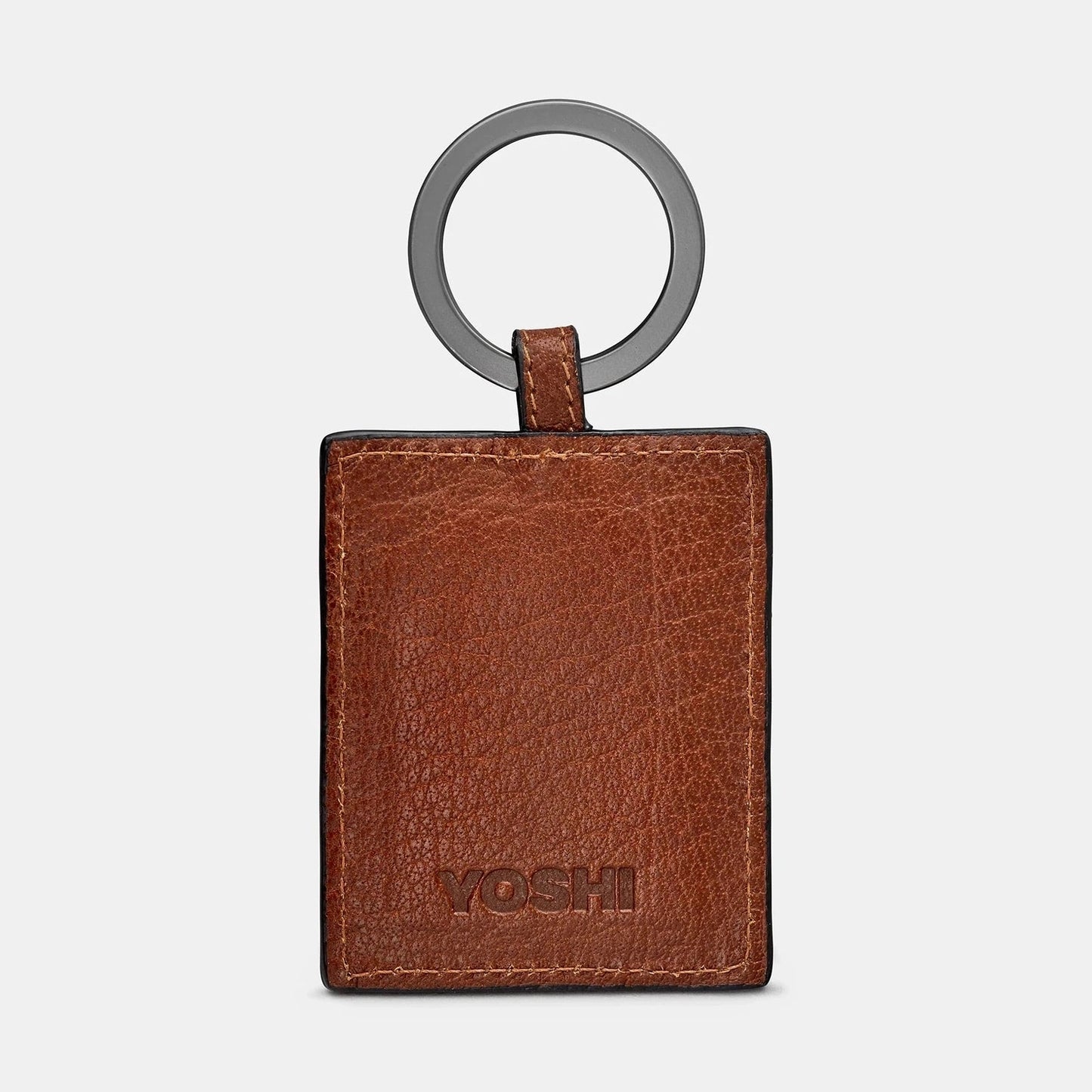 Yoshi Bookworm Library Keyring BROWN Leather YKRLBR8