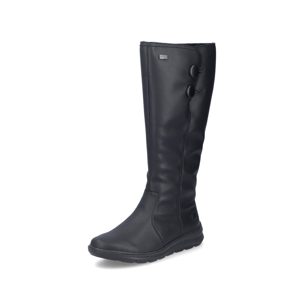 Rieker Z0090 BLACK Long Leg Water Resistant Boot Z0090-00
