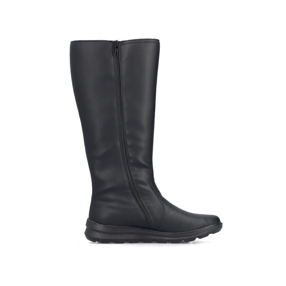 Rieker Z0090 BLACK Long Leg Water Resistant Boot Z0090-00