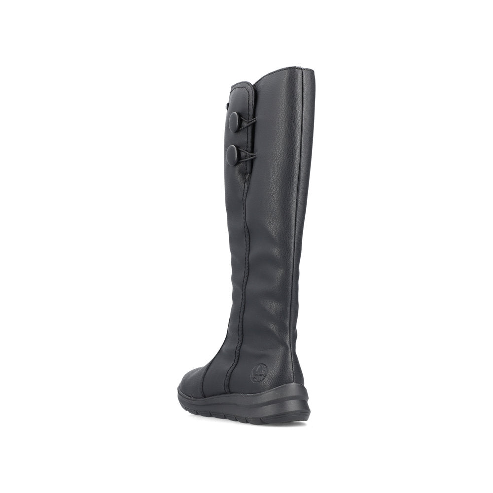 Rieker Z0090 BLACK Long Leg Water Resistant Boot Z0090-00
