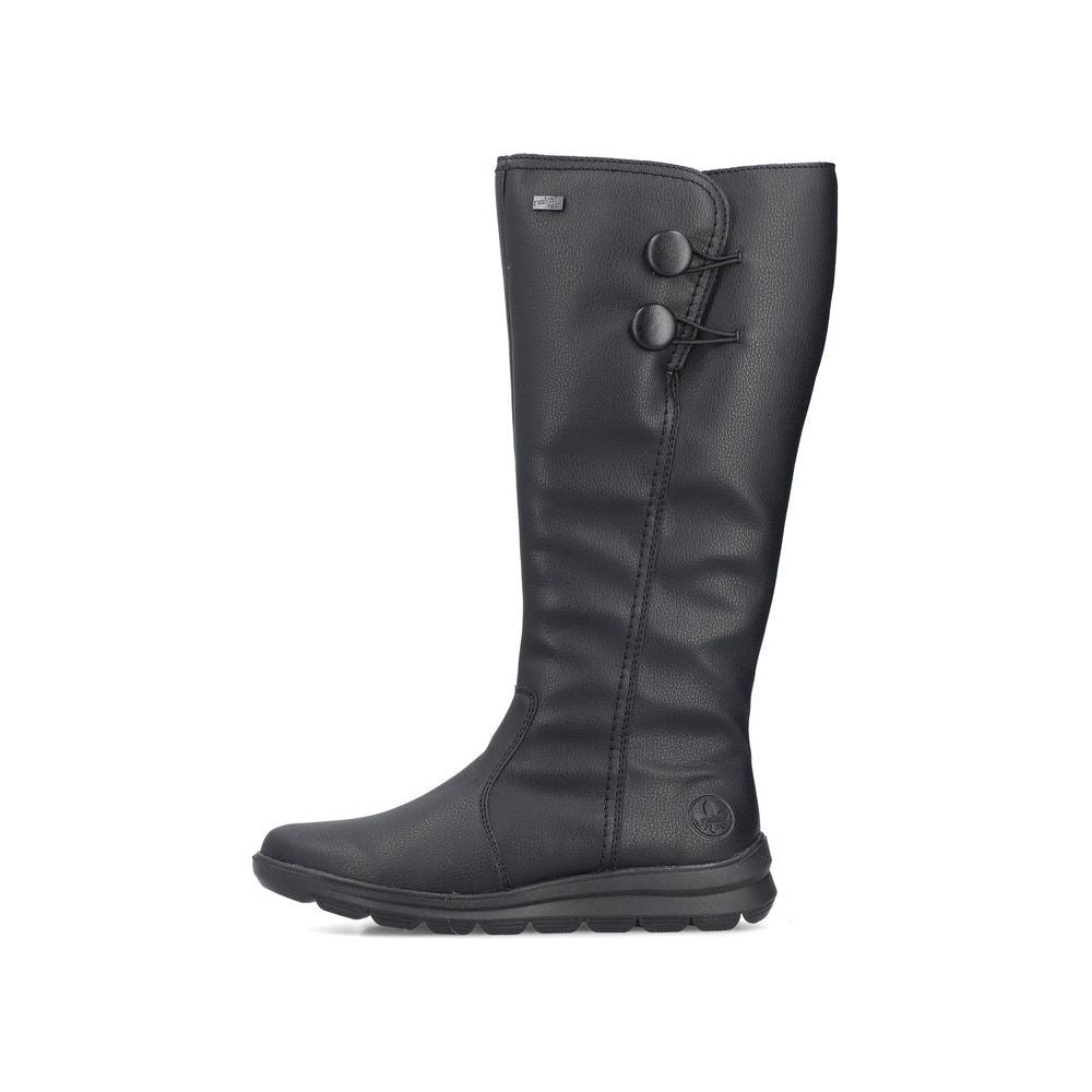 Rieker Z0090 BLACK Long Leg Water Resistant Boot Z0090-00