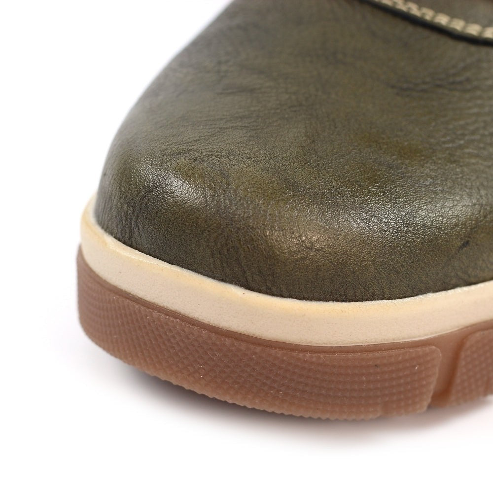 Lunar Alabama GREEN Waterproof Faux Fur Cuff Boot