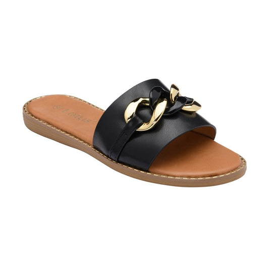Lotus Vida BLACK Mule Slip On Sandal