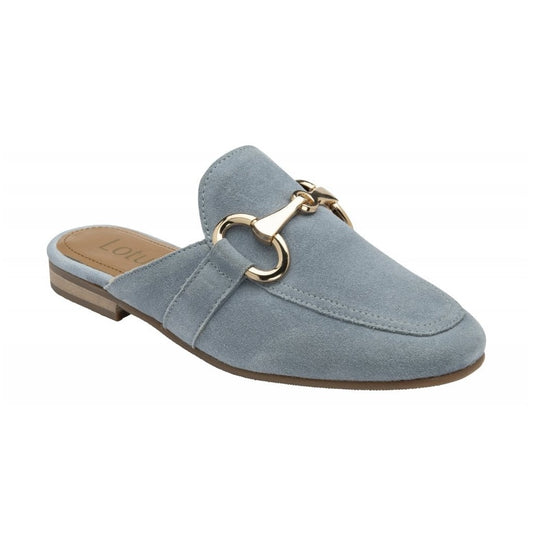 Lotus Taylor BLUE Leather Slip On Mule Loafer ULS570