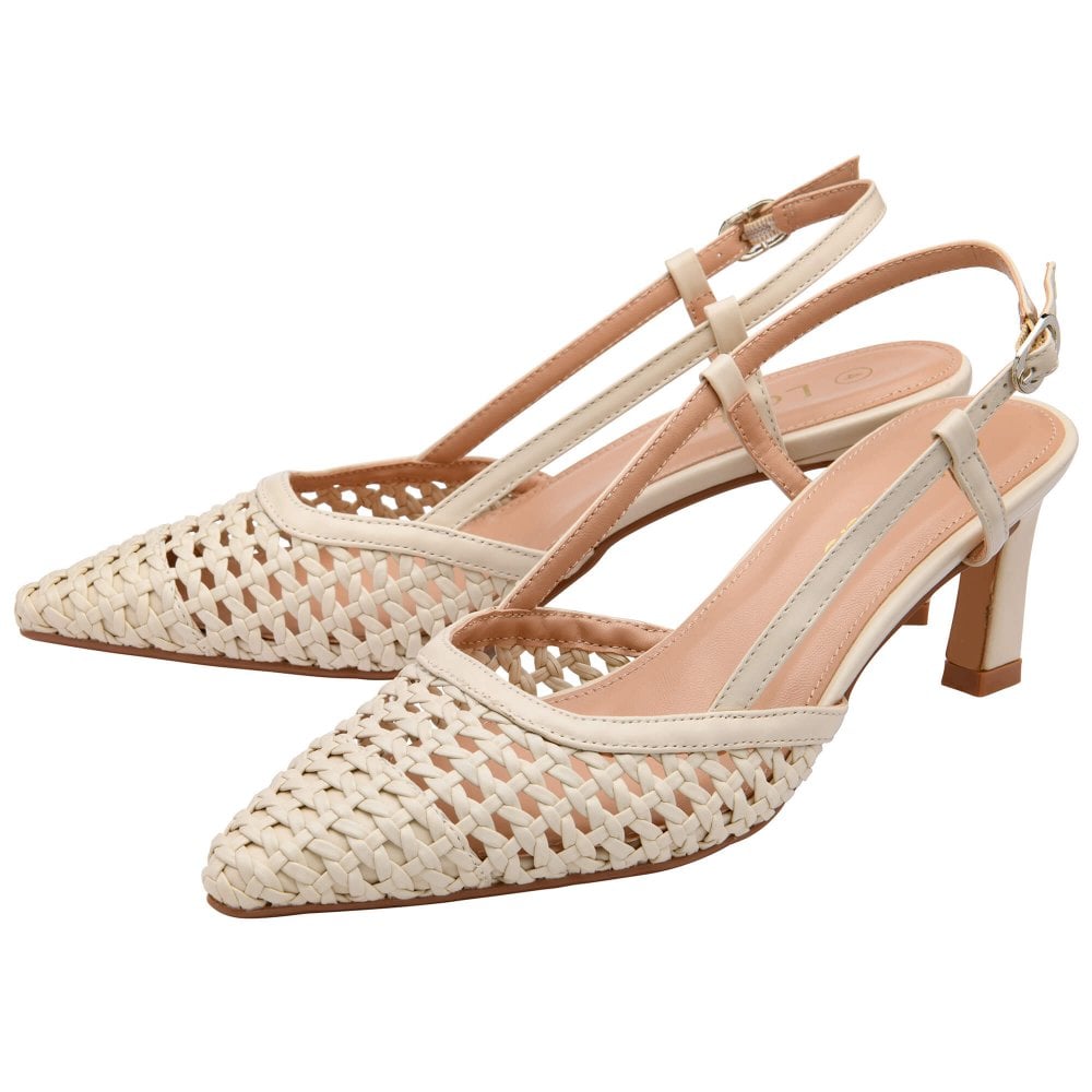Lotus Livia BONE Slingback Occasion Shoe ULS659