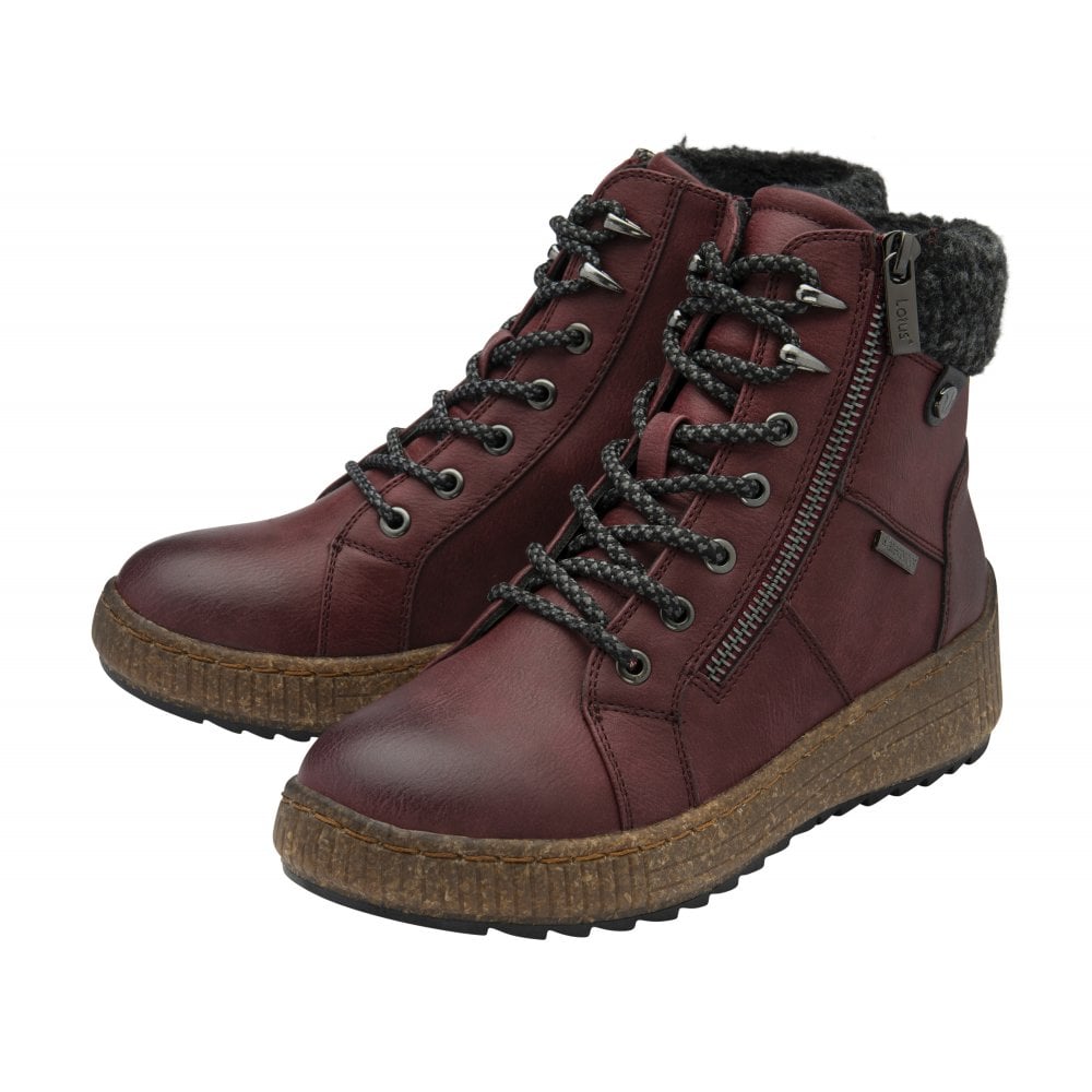 Lotus Boot Penrithe Waterproof Hiker style Ankle boot BORDO ULB392
