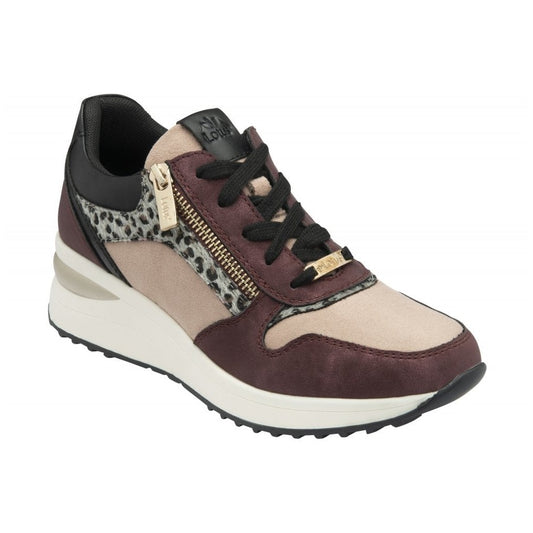 Lotus Moore BORDO / Pink Fashion Trainer with Laces And Zip