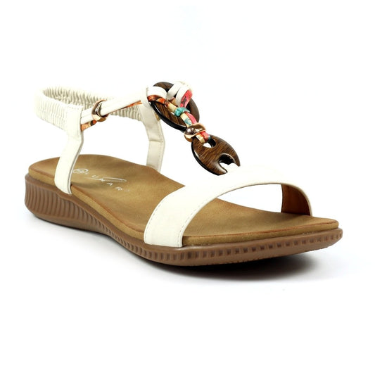 Lunar Brava Comfort Sandal JLH475 WHITE