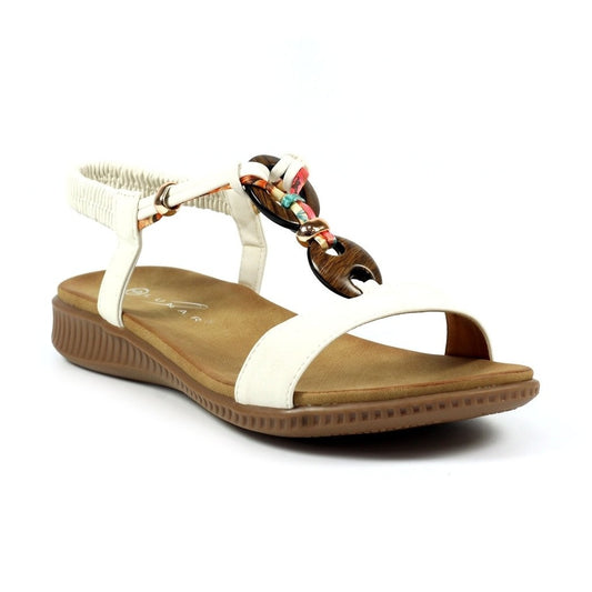Lunar Brava Comfort Sandal JLH475 WHITE