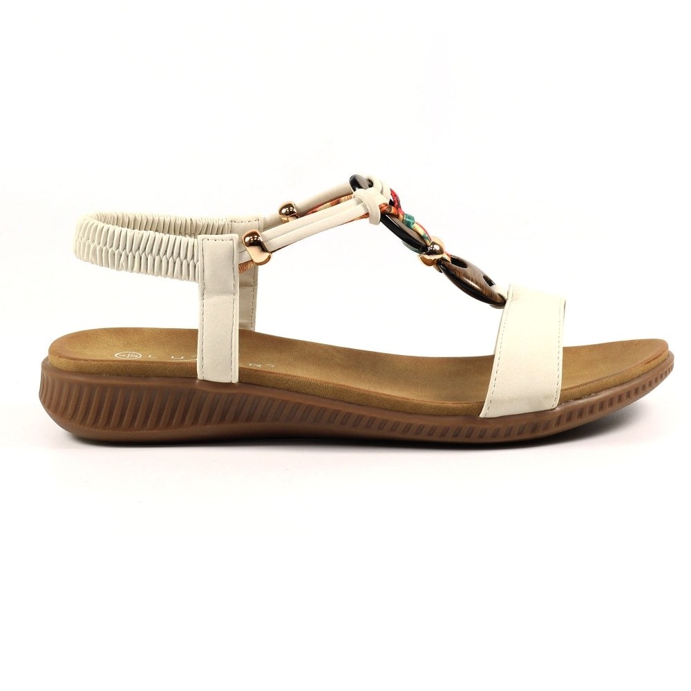 Lunar Brava Comfort Sandal JLH475 WHITE