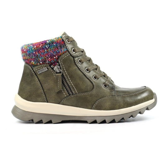 Lunar Buttermere OLIVE waterproof trainer style Ankle Boot GLB115 BL
