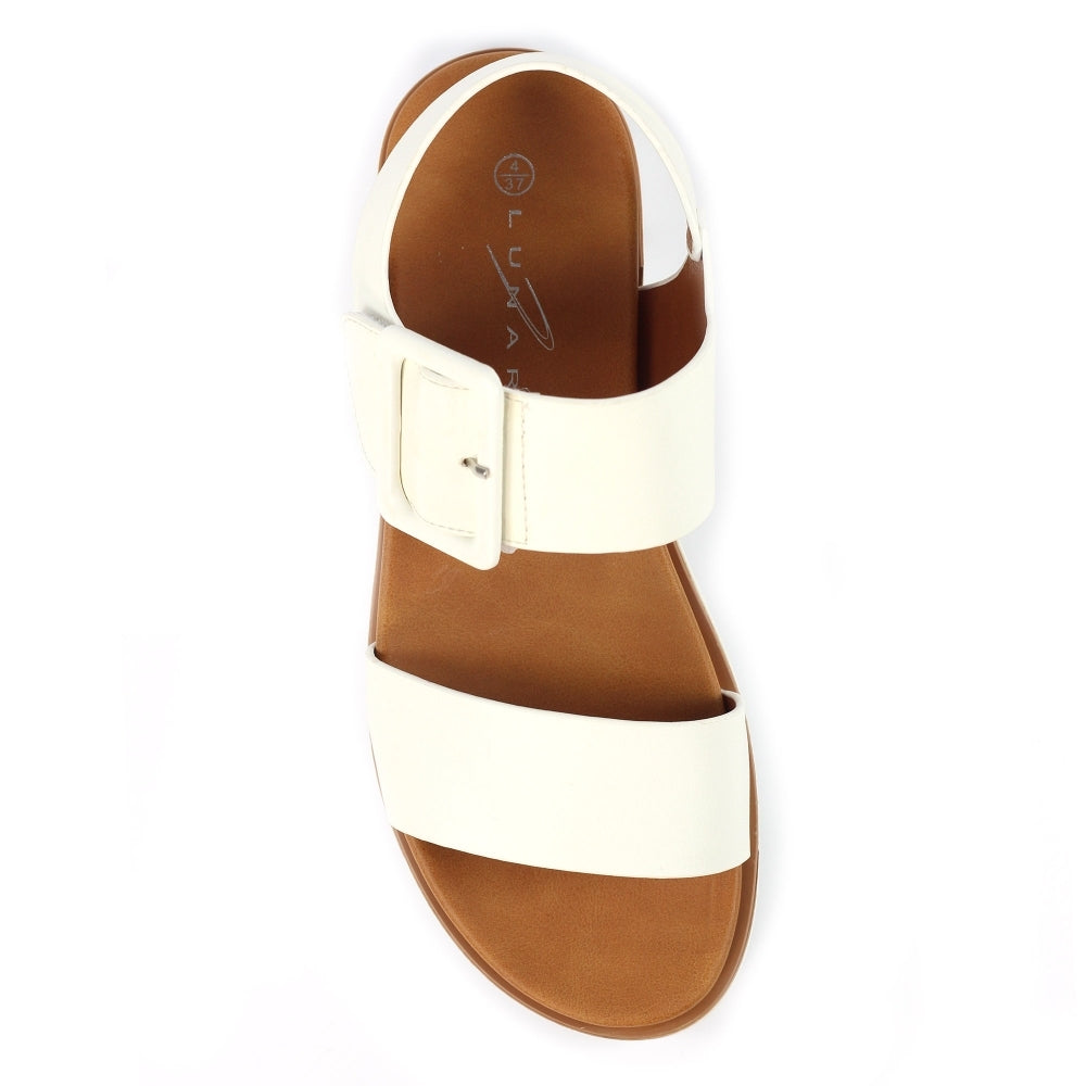 Lunar Cher WHITE Comfort Sandal JLH517WH