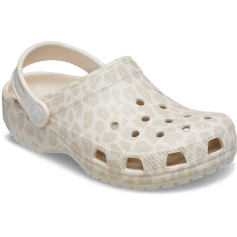 Crocs Classic Beige Animal Print LEOPARD Clog 212933-0RH