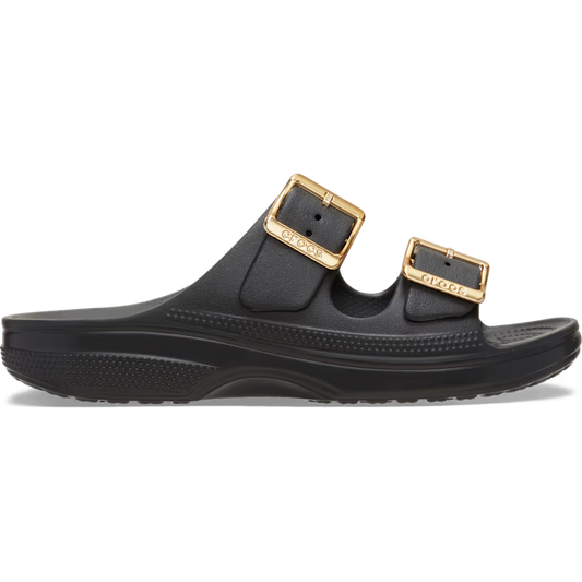 Crocs Saturday metallic buckle sandal BLACK 213316-001