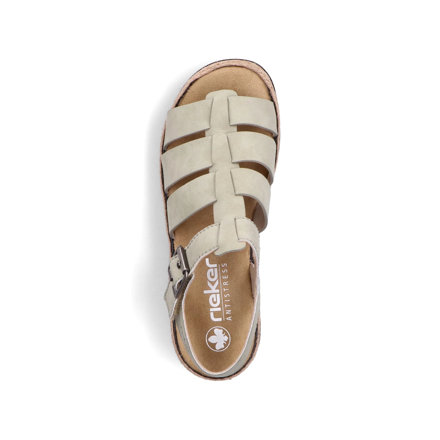 Rieker V7904 Pale GREEN Wedge Sandal