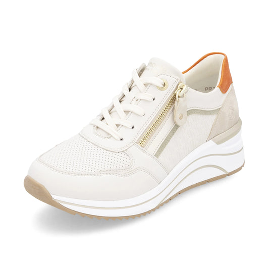 Remonte D0t10 OFF WHITE Wedge Traine Shoe D0T10-80