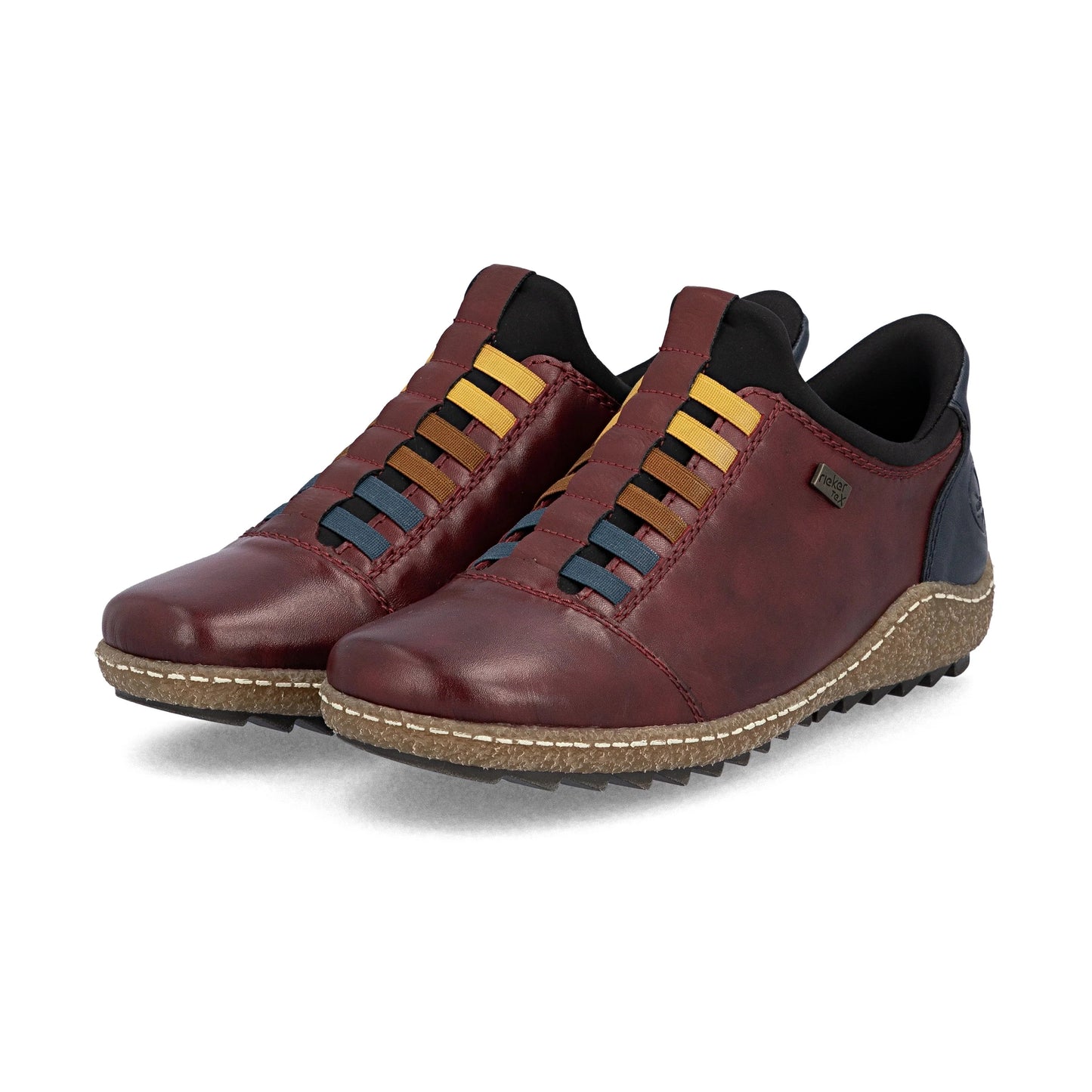 Rieker L7562 WINE Soft Leather Waterproof High Fronted shoe Boot L7562-35