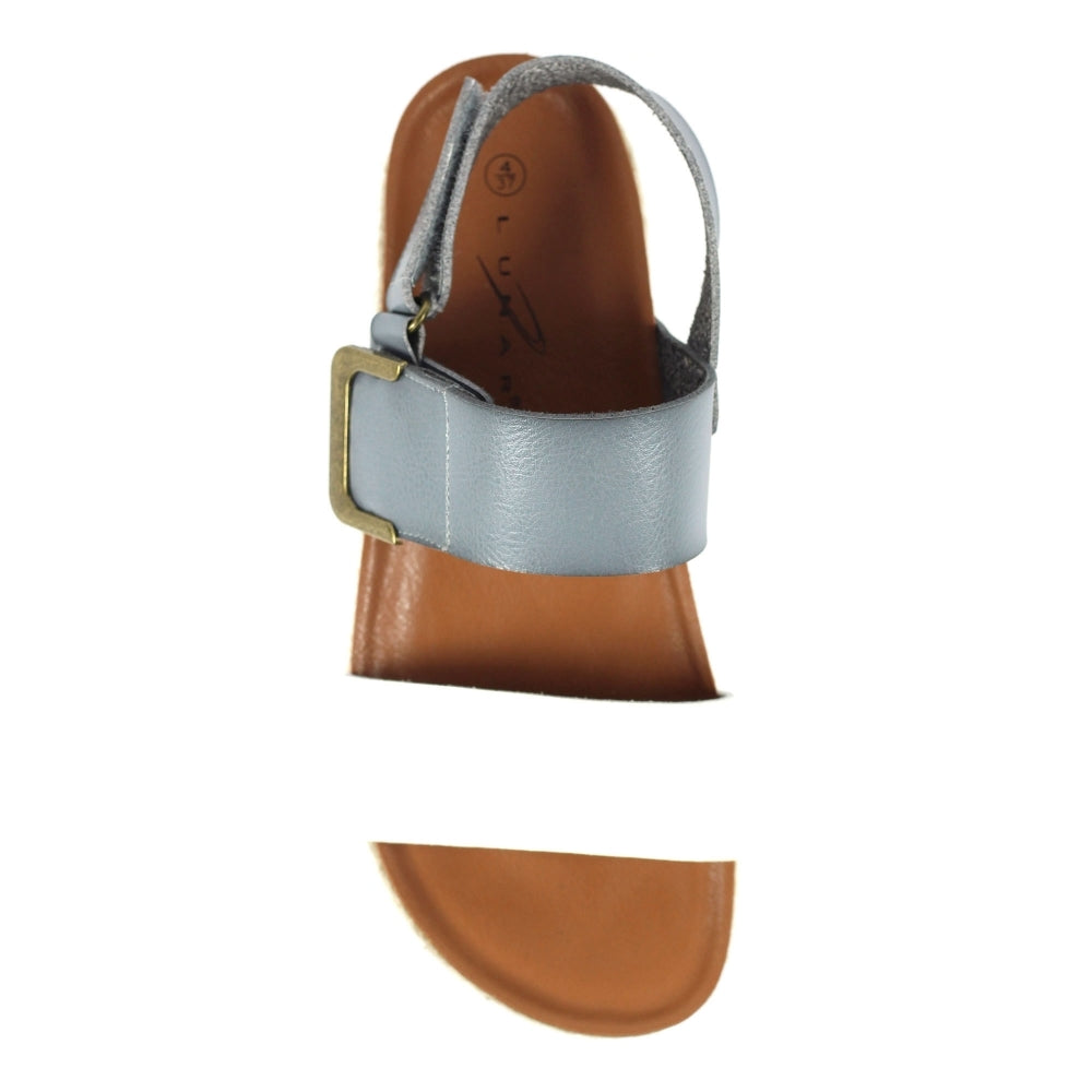 Lunar Deanna WHITE / Grey Wedge Sandal JLH356GR