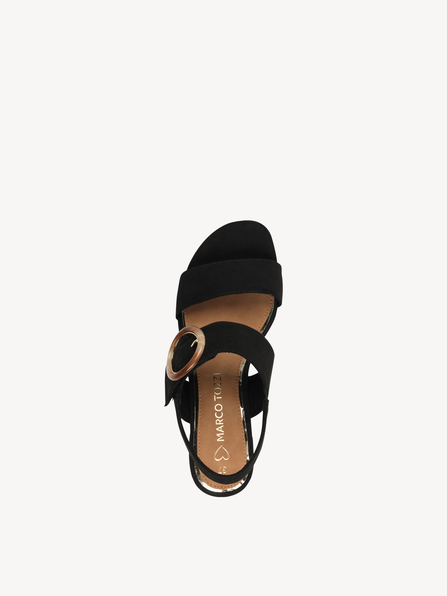 Marco Tozzi 28202-44 BLACK Block Heel Touch Fastening Shoe 28202-44