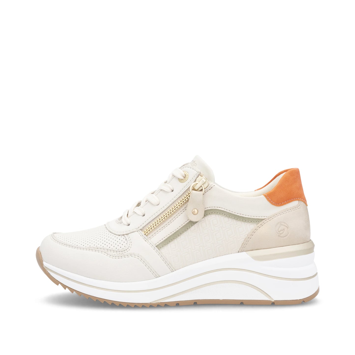 Remonte D0t10 OFF WHITE Wedge Traine Shoe D0T10-80