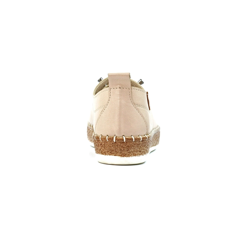 Lunar Evie Soft Leather Slip On Shoes FLE050CR CREAM