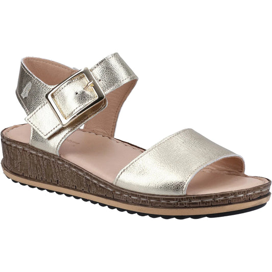 Hush Puppies Ellie GOLD Leather Sandal