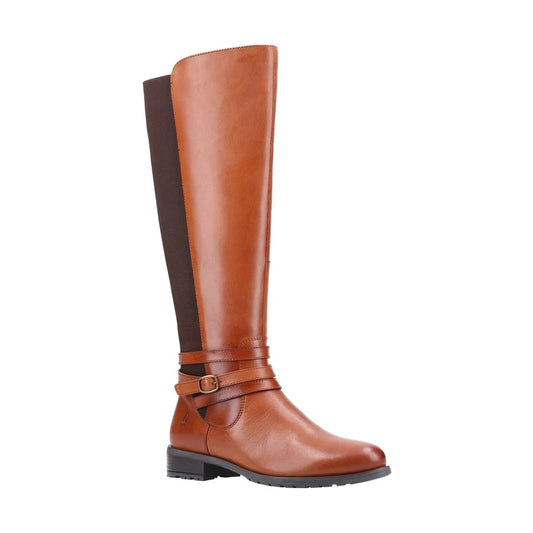 Hush Puppies Vanessa TAN Leather Long Leg Boot
