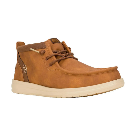 Hey Dude Wally Mid Grip COGNAC Water Resistant Moccasin Style Boot