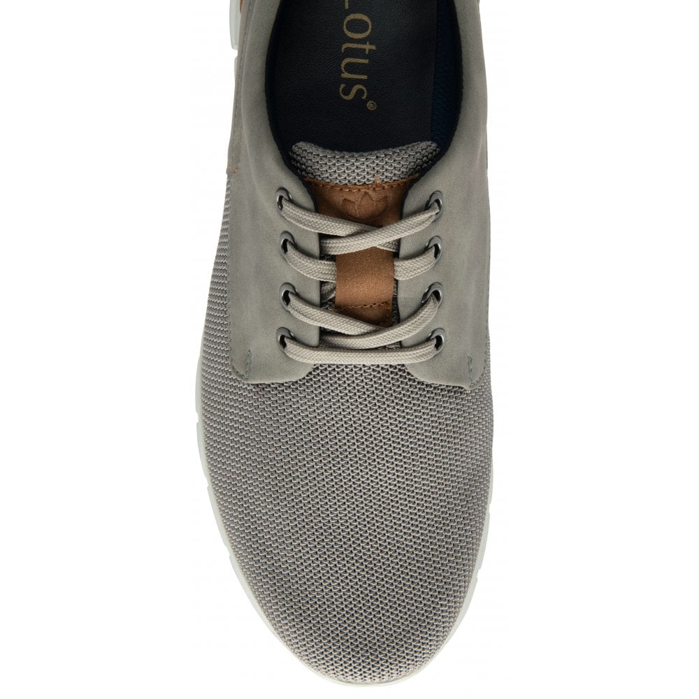 Lotus Mens Arezzo Grey Casual Trainer Shoe Ums125
